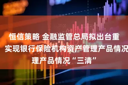 恒信策略 金融监管总局拟出台重磅新规：实现银行保险机构资产管理产品情况“三清”