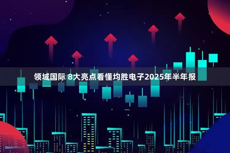 领域国际 8大亮点看懂均胜电子2025年半年报